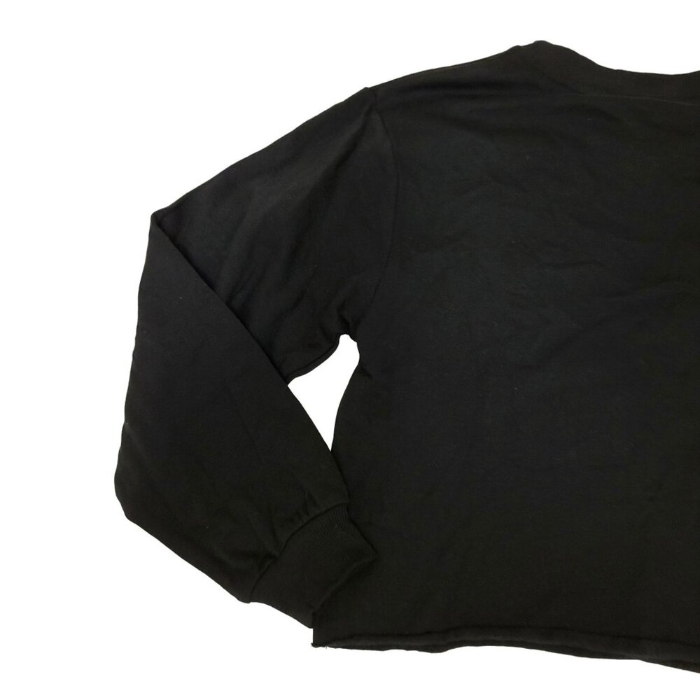 The Rolling Stones Crop Sweatshirt Bant Tee Women's XS Black - Picture 8 of 10